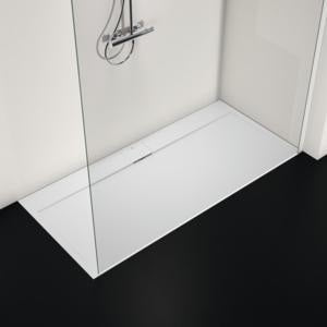IDEAL STANDARD Ultra Flat S i.life Brausewanne 1700x800x30 mm Carraraweiß – Mineralguss, Anti-Rutsch, matt