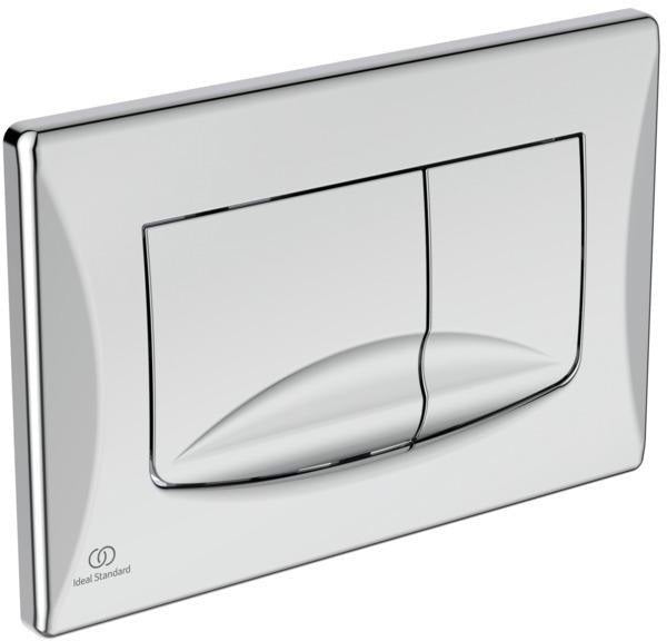 IDEAL STANDARD Betätigungsplatte M2 Solea, mechanische 2-Mengen-Technik, Chrom