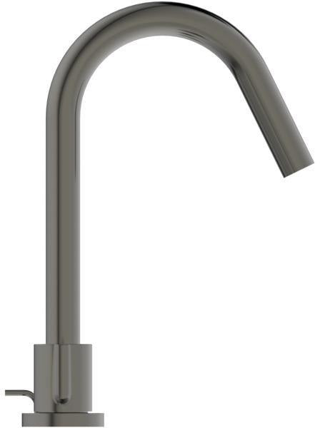 Ideal Standard Joy 3-Loch Waschtischarmatur in Brushed Gold mit Ablaufgarnitur, 127 mm Ausladung