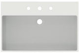 Ideal Standard Extra Aufsatzwaschtisch 700x450mm, 3 Hahnlöcher, mit Überlauf, Weiß