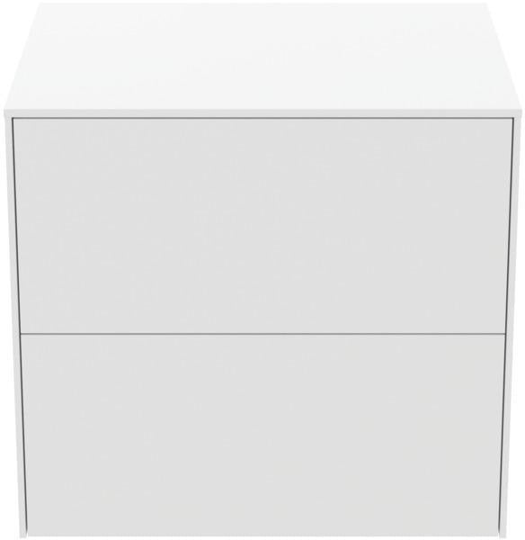 Ideal Standard Conca Waschtischunterschrank 602 mm, 2 Auszüge, Walnuss Dunkel, Push-Open