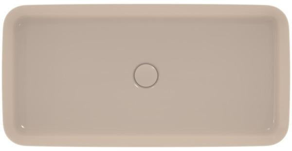 IDEAL STANDARD Ipalyss Aufsatzwaschtisch 800x400x120 mm Seidenweiß ohne Hahnloch