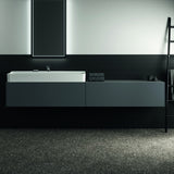 Ideal Standard Waschtischplatte Conca aus Keramik 2385x505x6mm Marmor Calacatta