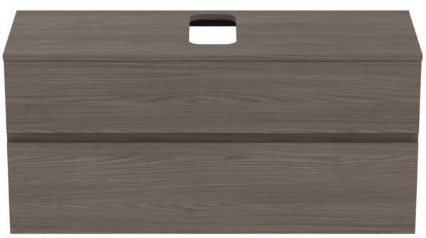 Ideal Standard Finesse Waschtischunterschrank 1202 mm, 2 Auszüge, Greige matt