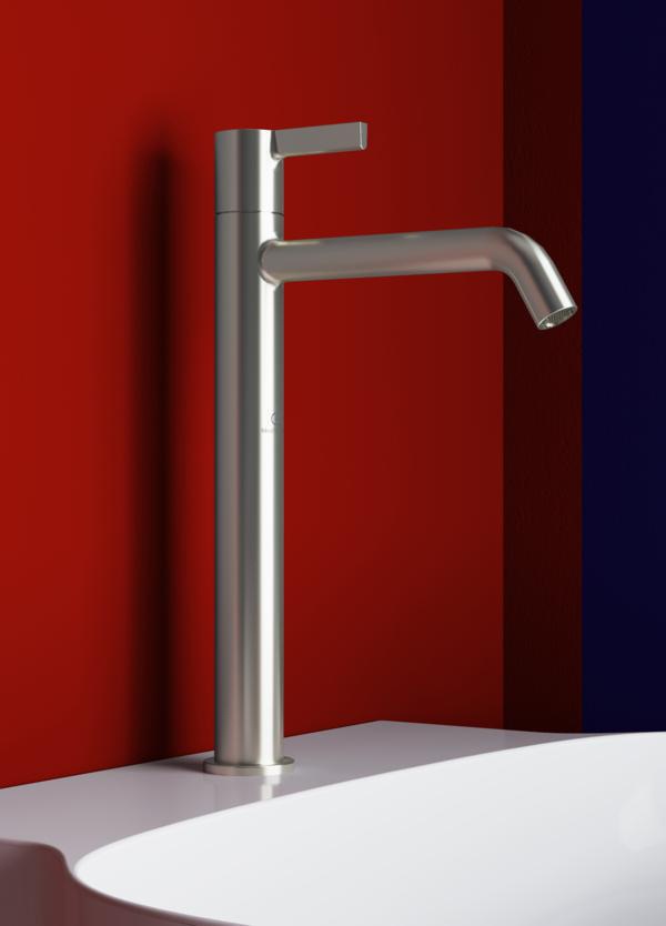 Ideal Standard Standventil Joy 170 mm Ausladung in Magnetic Grey – verlängerter Sockel, keramische Dichtscheiben