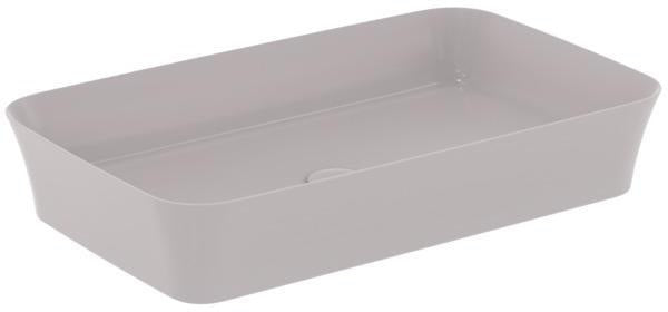 IDEAL STANDARD Ipalyss Schale 650x400x120 mm Seidenweiß – Aufsatzwaschtisch ohne Hahnloch & Überlauf