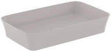 IDEAL STANDARD Ipalyss Schale 650x400x120 mm Seidenweiß – Aufsatzwaschtisch ohne Hahnloch & Überlauf