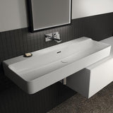 Ideal Standard Conca Aufsatzwaschtisch 1200x450x165mm geschliffen Weiß ohne Hahnloch mit Überlauf
