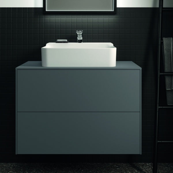 Ideal Standard Conca WT-Unterschrank 802 mm, 2 Auszüge, Push-Open, Anthrazit
