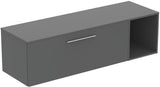 Ideal Standard i.life B Möbel-Set 160 cm – 1 Auszug, 1 offenes Fach, Chrom/Weiß matt