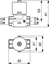 Ideal Standard UP-Ventil Alpha Bausatz 1, G1/2, Unterputz-Armaturen-Zubehör, Chrom