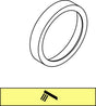 IDEAL STANDARD Dekorring Dea mit Symbol Handbrause Armaturenmodule Chrom