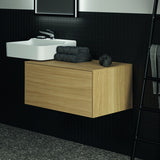 Ideal Standard Conca Waschtischunterschrank 802 mm, 1 Auszug, Push-Open & Softclose, Weiß Matt