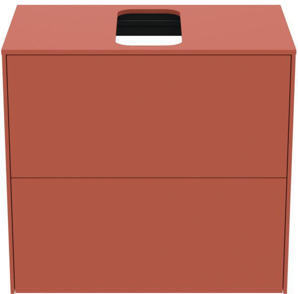 Ideal Standard Conca WT-Unterschrank 602 mm, 2 Auszüge, Push-Open & Softclose, Anthrazit