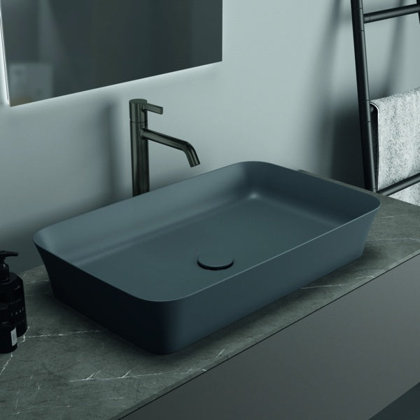 IDEAL STANDARD Ipalyss Schale 650x400x120 mm Seidenweiß – Aufsatzwaschtisch ohne Hahnloch & Überlauf