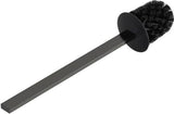 Ideal Standard WC-Bürste Conca Cube Silver Storm mit Griff – PVD-gebürstet, Messing