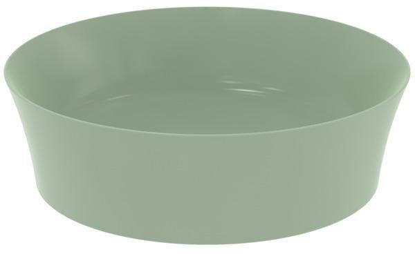 Ideal Standard Ipalyss Aufsatzwaschtisch 400x400mm Seidenweiß ohne Hahnloch ohne Überlauf