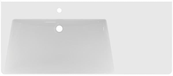 Ideal Standard Möbelwaschtisch La Dolce Vita 1260 mm, 1 Hahnloch, Überlauf, Ablage rechts, Weiß