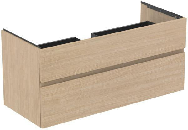 IDEAL STANDARD Finesse Waschtischunterschrank 1200 mm mit 2 Auszügen in Greige Matt – Wandhängend