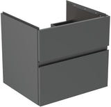 Ideal Standard Finesse Möbelwaschtischunterschrank 600 mm mit 2 Auszügen und Softclose in Greige matt