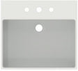 Ideal Standard Extra Aufsatzwaschtisch 500x450x150mm, 3 Hahnlöcher, mit Überlauf, Weiß