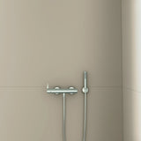 Ideal Standard Idealrain Atelier Brausehalter mit runder Rosette in Brushed Gold – Wandmontage