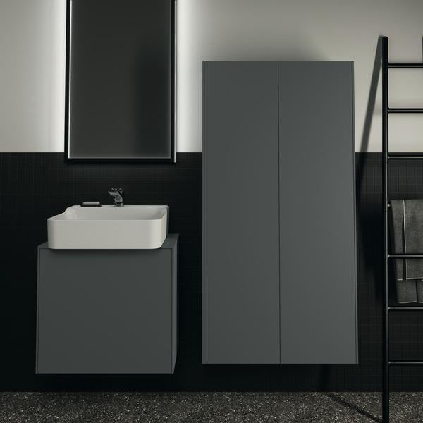 Ideal Standard Conca Waschtischunterschrank Eiche geflammt 602 mm mit Auszug und Push-Open