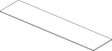 Ideal Standard Conca WT-Platte ohne Ausschnitt 1587x373mm Weiß – Passgenaue Waschtischplatte