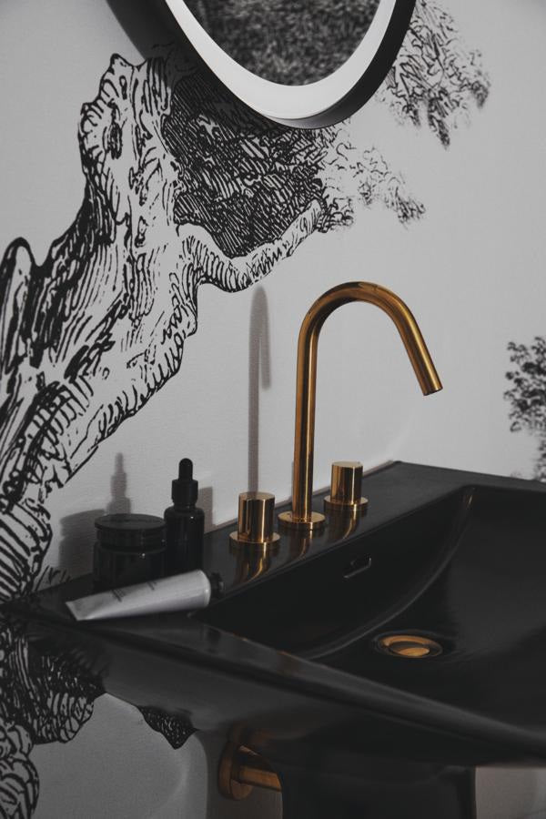 IDEAL STANDARD Push-Open Ventil für Waschtisch mit Überlauf – Brushed Gold