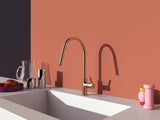 IDEAL STANDARD Gusto Küchenarmatur 238 mm Ausladung Sunset Rose – Einhebelmischer mit 360° Schwenkbereich