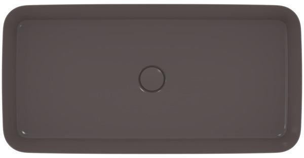 IDEAL STANDARD Ipalyss Aufsatzwaschtisch 800x400x120 mm Seidenweiß ohne Hahnloch