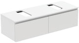Ideal Standard Finesse Waschtischunterschrank 1402 mm, 2 Auszüge, Greige matt, wandhängend