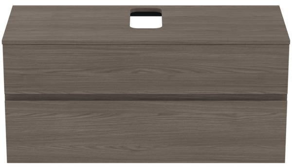Ideal Standard Finesse Waschtischunterschrank 1202 mm, 2 Auszüge, Greige matt