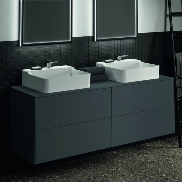 Ideal Standard Conca Waschtischunterschrank 1587 mm, 4 Auszüge, Anthrazit, Push-Open