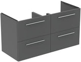 Ideal Standard i.life B Waschtischunterschrank 1200 mm, 4 Auszüge, Weiß matt, wandhängend