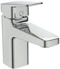 IDEAL STANDARD Ceraplan Waschtischarmatur H75 Chrom mit Kette, 104 mm Ausladung, ohne Ablaufgarnitur