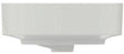 Ideal Standard Linda-X Aufsatzwaschtisch 550x380mm Weiß ohne Hahnloch mit Überlauf