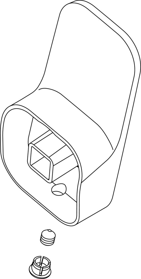 Ideal Standard IS Griff Tonic II, 28er, mit Logo ISI, Chrom – Hebelgriff für Armaturen