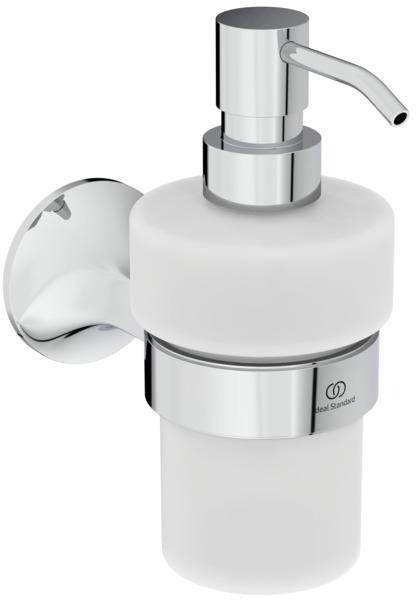 Ideal Standard La Dolce Vita Lotionspender Silver Storm – Wandmontage, Glasflakon, 0,25 l
