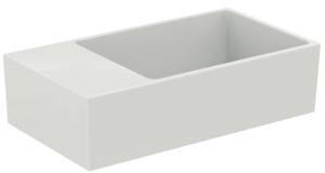 Ideal Standard Handwaschbecken Extra 450x250x150mm Weiß, ohne Hahnloch, mit Überlauf, Ablage links