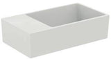 Ideal Standard Handwaschbecken Extra 450x250x150mm Weiß, ohne Hahnloch, mit Überlauf, Ablage links