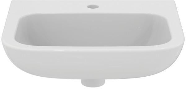 Ideal Standard Contour 21 Handwaschbecken 400 mm Weiß – 1 Hahnloch, ohne Überlauf