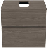 Ideal Standard Finesse Waschtischunterschrank 602 mm, 2 Auszüge, Greige matt, wandhängend