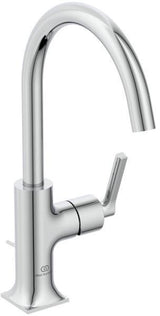 Ideal Standard Joy Neo Waschtischarmatur mit Ablaufgarnitur, 169 mm Auslauf, Chrom
