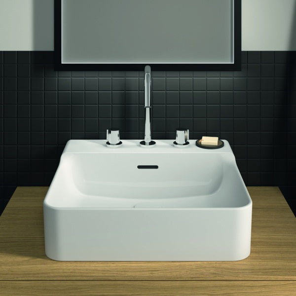 IDEAL STANDARD Waschtisch Conca 500x450x165 mm, 3 Hahnlöcher, mit Überlauf, Weiß