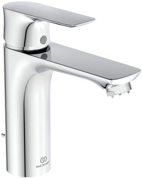 Ideal Standard Connect Air WT-Armatur Niederdruck, 125 mm Ausladung, Chrom – Push-Open-Ablauf
