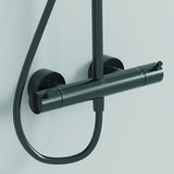 Ideal Standard Duschsystem Ceratherm T125 mit Badethermostat und Regenbrause in Brushed Gold