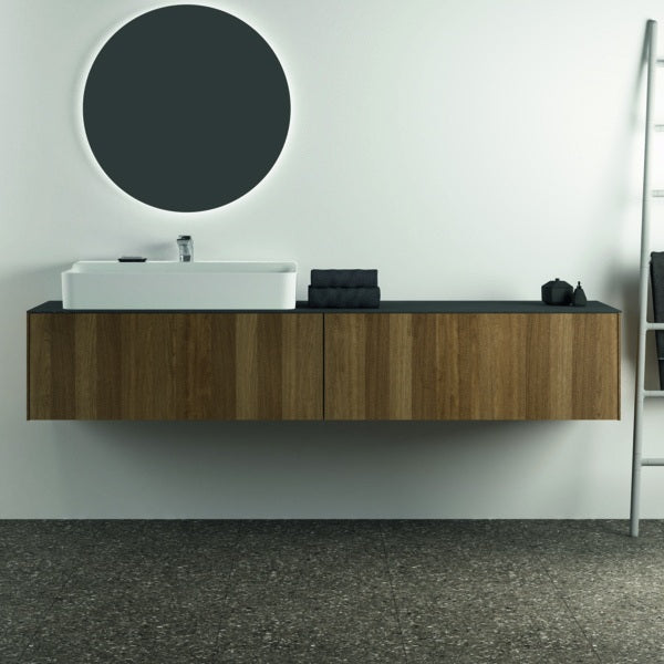 Ideal Standard Conca WT-Unterschrank 1985 mm, 2 Auszüge, Eiche geflammt, wandhängend