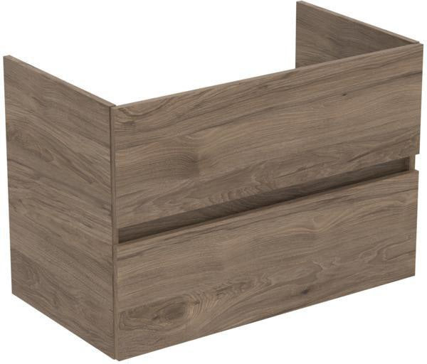 Ideal Standard Eurovit+ Möbelpaket mit Waschtisch 51 cm, Unterschrank 50 cm und 2 Auszügen in Grau