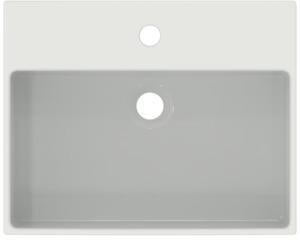 IDEAL STANDARD Aufsatzwaschtisch Extra 500x400mm Weiß mit 1 Hahnloch und Überlauf